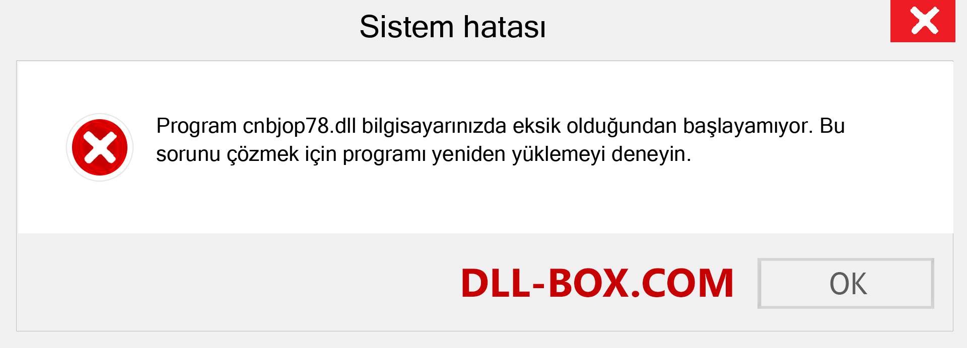 cnbjop78.dll dosyası eksik mi? Windows 7, 8, 10 için İndirin - Windows'ta cnbjop78 dll Eksik Hatasını Düzeltin, fotoğraflar, resimler